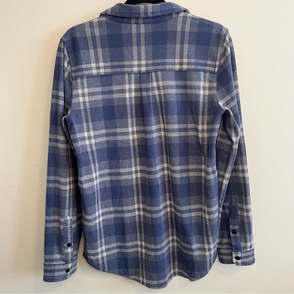 Quince Blue and White Flannel Shirt - Picture 6 of 8